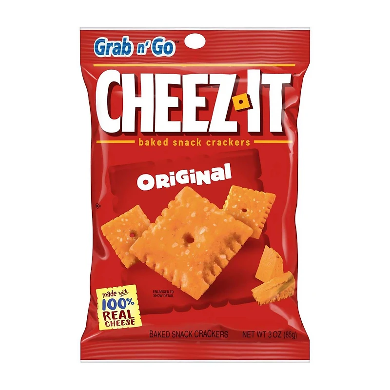 Cheez-It Baked Snack Crackers, Original, 3 oz