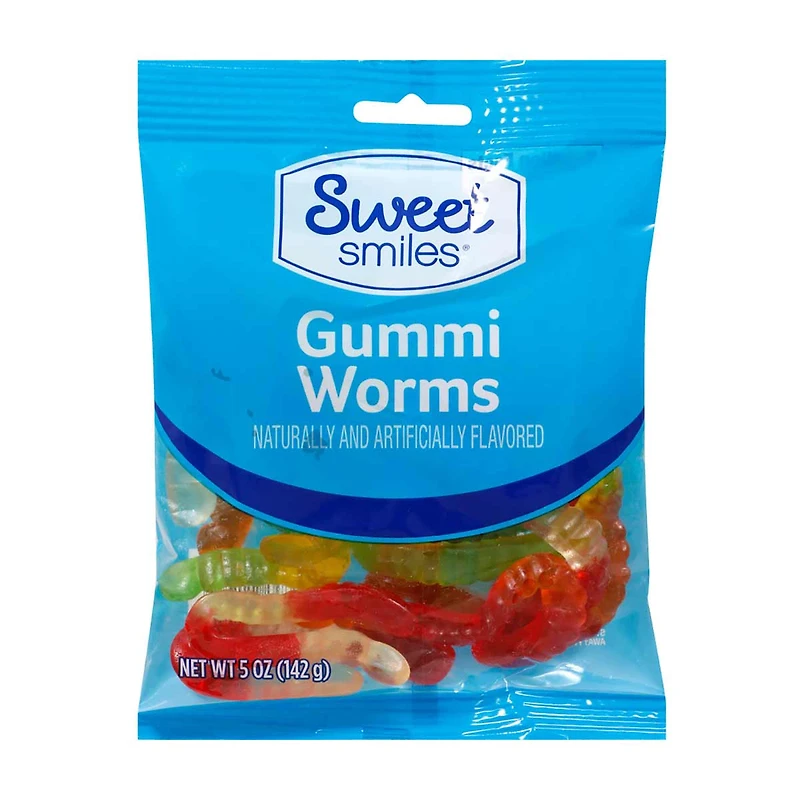 Sweet Smiles Gummi Worms, 5 oz.