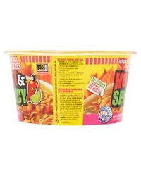 Nissin Hot & Spicy Ramen Noodle Soup, With Shrimp, 3.27 oz