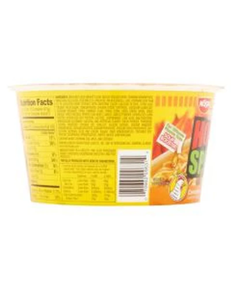 Nissin Hot & Spicy Ramen Noodle Soup, Chicken Flavor, 3.32 oz