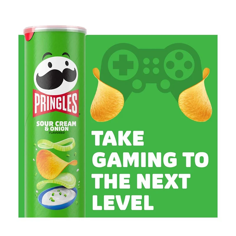 Pringles Potato Crisps Chips, Sour Cream and Onion, 5.5 oz