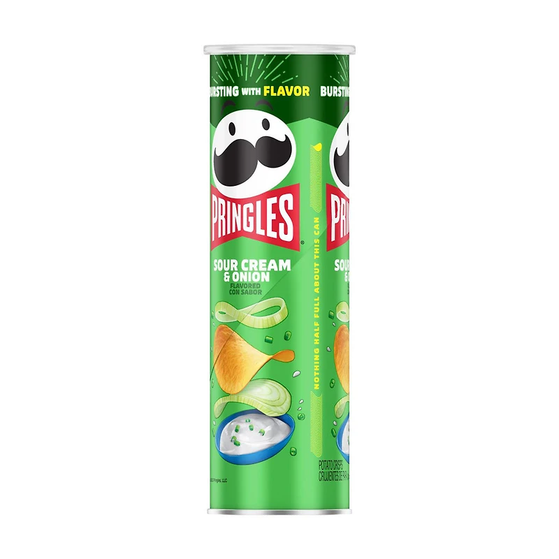 Pringles Potato Crisps Chips, Sour Cream and Onion, 5.5 oz