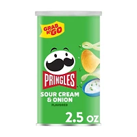 Pringles Grab and Go Sour Cream & Onion Flavored Crisps, 2.5 oz