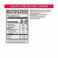 Pringles Grab and Go Sour Cream & Onion Flavored Crisps, 2.5 oz