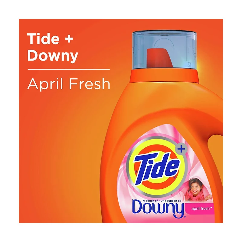Tide Plus Downy Liquid Laundry Detergent - April Fresh, 37 fl oz - 24 loads