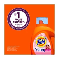 Tide Plus Downy April Fresh Liquid Laundry Detergent, 34 fl oz