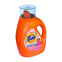 Tide Plus Downy April Fresh Liquid Laundry Detergent, 34 fl oz