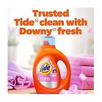 Tide Plus Boost of Ultra Downy Liquid Laundry Detergent, April Fresh Scent, 30 f