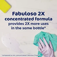 Fabuloso 2X Multi-Purpose Cleaner, No Rinse Floor Cleaner, Lavender Scent, 56 fl oz