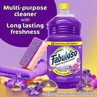 Fabuloso 2X Multi-Purpose Cleaner, No Rinse Floor Cleaner, Lavender Scent, 56 fl oz