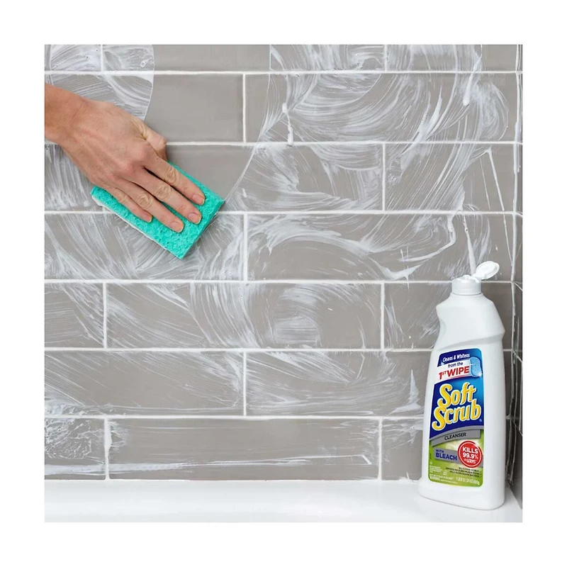 Soft Scrub Antibacterial Cleanser with Bleach, 24 fl oz