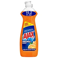 Ajax Ultra Liquid Dish Soap Orange Scent, Triple Action, 15.2 oz