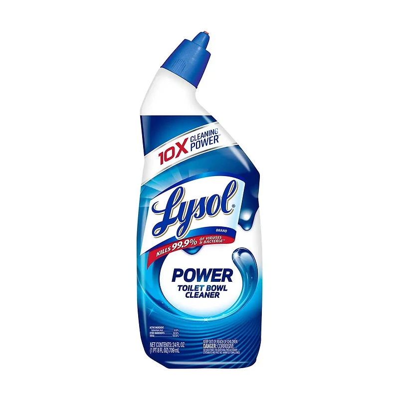 Lysol Power Toilet Bowl Cleaner Gel, For Cleaning and Disinfecting, Stain Remova