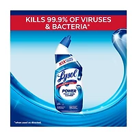 Lysol Power Toilet Bowl Cleaner Gel, For Cleaning and Disinfecting, Stain Remova