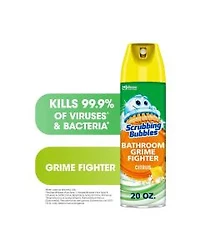 Scrubbing Bubbles Bathroom Grime Fighter Disinfectant Spray, Citrus Scent