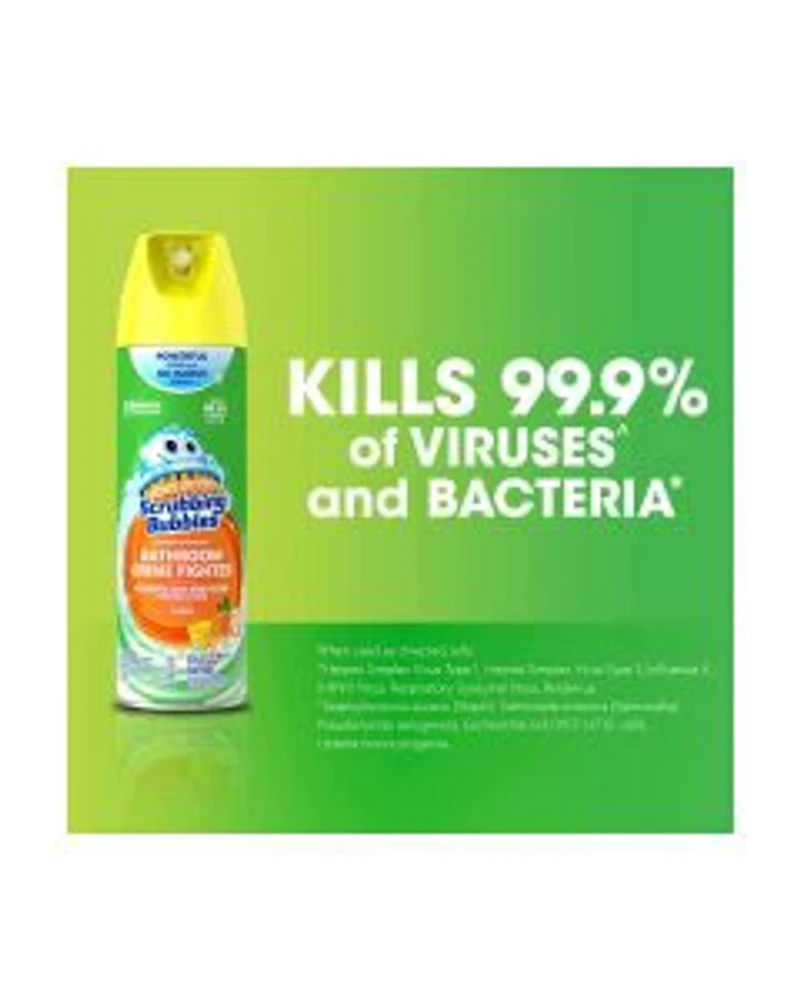 Scrubbing Bubbles Bathroom Grime Fighter Disinfectant Spray, Citrus Scent