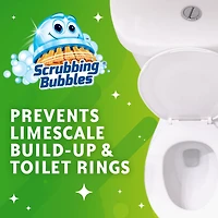 Scrubbing Bubbles Fresh Gel Toilet Cleaning Stamp, Rainshower, Dispenser with 6 Gel Stamps, 1.34 oz