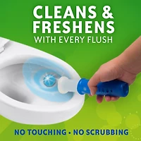 Scrubbing Bubbles Fresh Gel Toilet Cleaning Stamp, Rainshower, Dispenser with 6 Gel Stamps, 1.34 oz