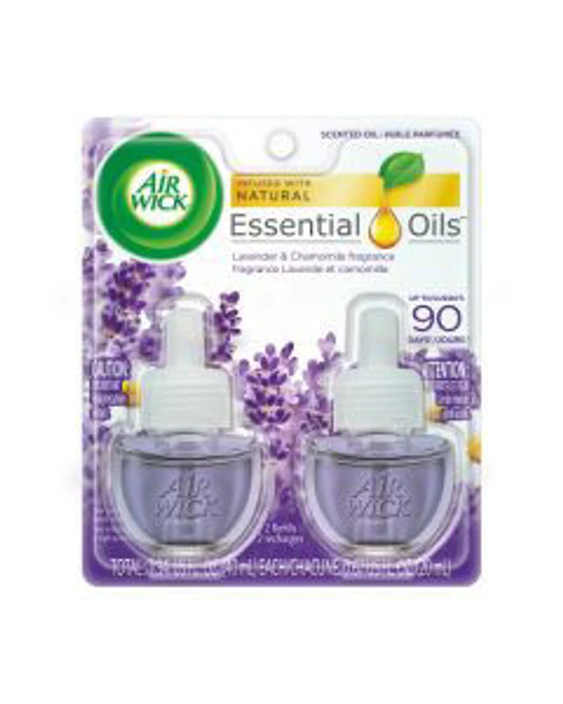 Air Wick Scented Oil Air Freshener with Refill, Lavender & Chamomile, 2 ct