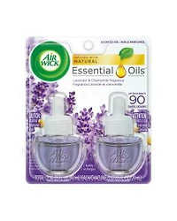 Air Wick Scented Oil Air Freshener with Refill, Lavender & Chamomile, 2 ct