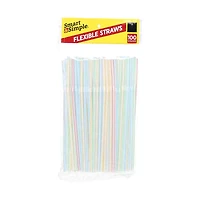 Flexible Straws, 100 Count