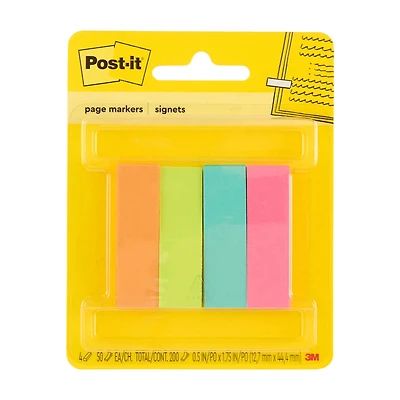 Post-It Multi-Colored Page Markers, 200 ct