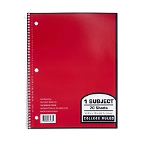 1 Subject College Ruled Notebook, 70 Sheets