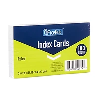 OfficeHub 3" x 5" Index Cards, 60 Count