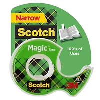 Scotch Magic Tape, Invisible, Home Office Supplies and School Supplies for College and Classrooms,  1 Tape Roll with Dispenser
