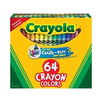 Crayola Crayons, Crayon Box with Sharpener, 64 Count