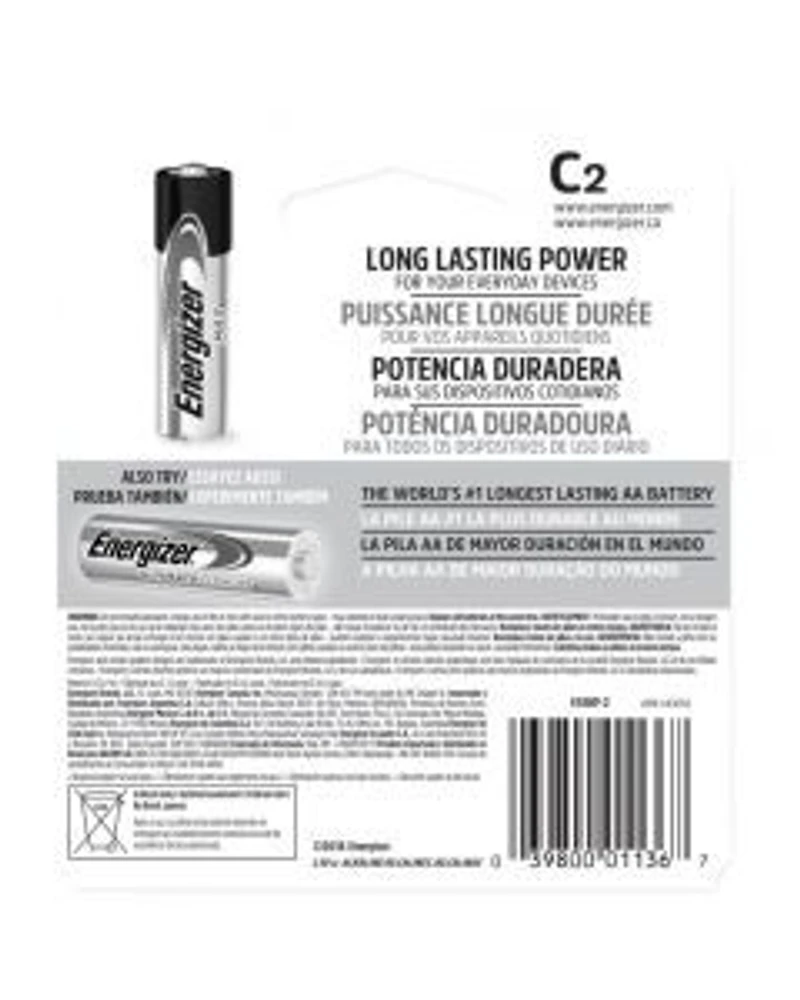Energizer MAX C Alkaline Batteries, 2 Count
