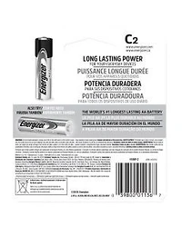 Energizer MAX C Alkaline Batteries, 2 Count