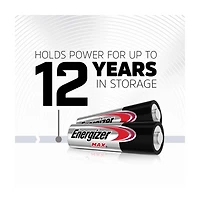 Energizer MAX AA Alkaline Batteries, 8 ct