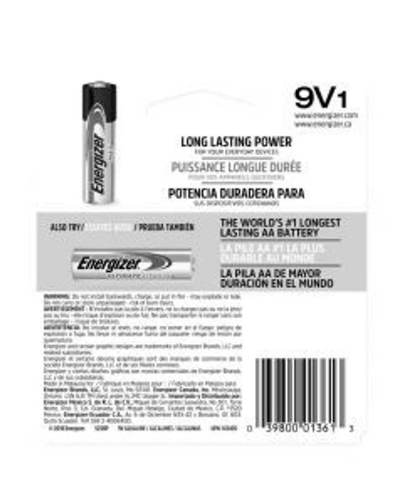 Energizer MAX 9 Volt Alkaline Batteries