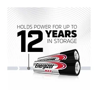 Energizer MAX AA Alkaline Batteries, 4 Count