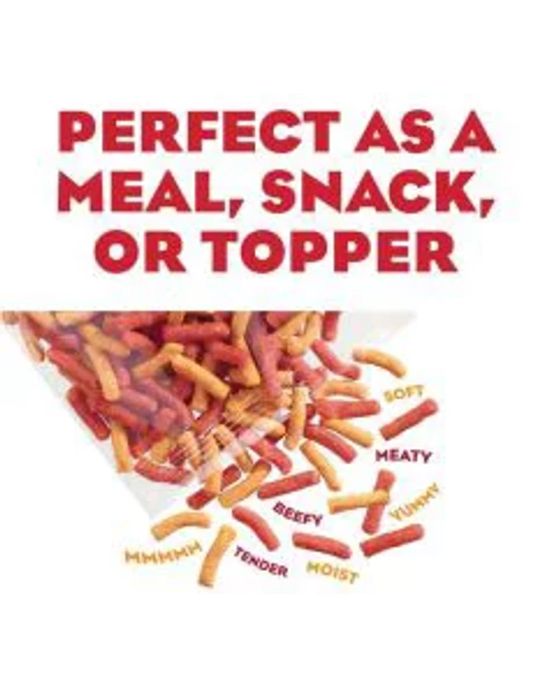 Purina Moist & Meaty Burger with Cheddar Cheese Flavor Soft Dog Food Pouches, 6 ct
