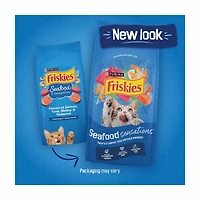 Purina Friskies Dry Cat Food Seafood Sensations With Salmon, Tuna, and Shrimp Flavors