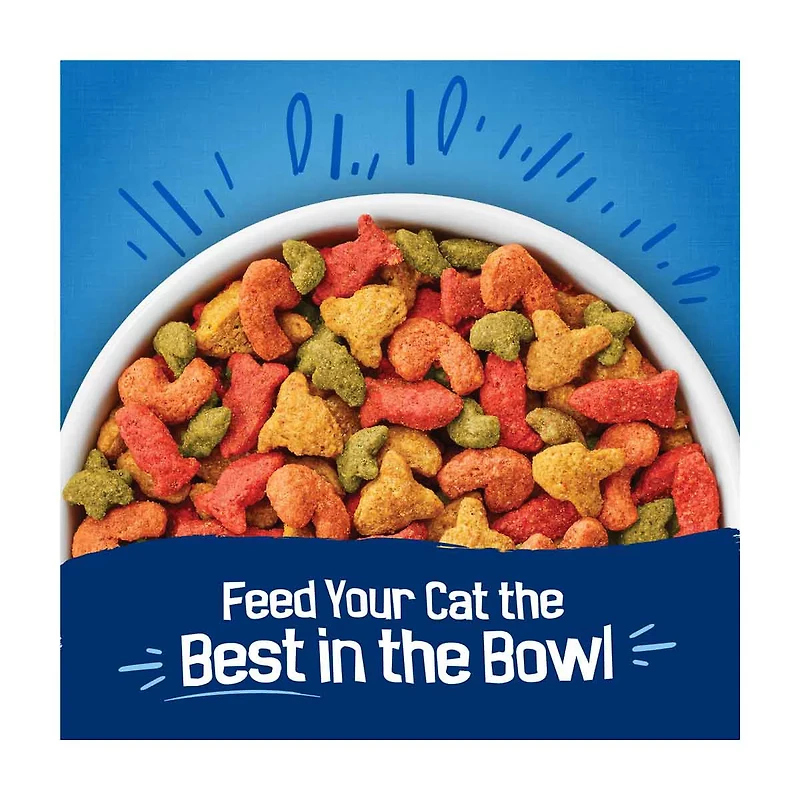 Purina Friskies Dry Cat Food Seafood Sensations With Salmon, Tuna, and Shrimp Flavors