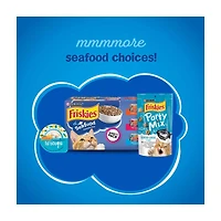 Purina Friskies Dry Cat Food Seafood Sensations With Salmon, Tuna, and Shrimp Flavors