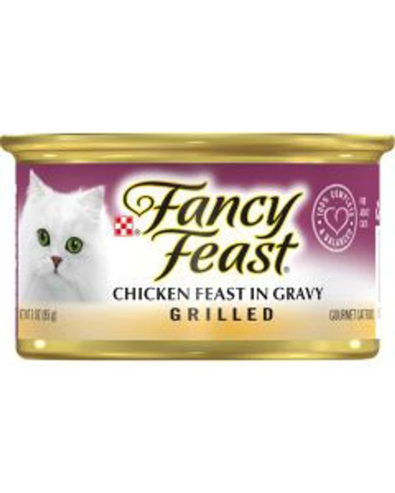 Purina Fancy Feast Grilled Chicken Feast in Gravy, 3 oz