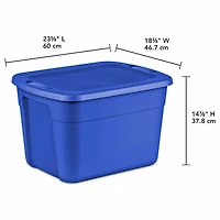 Sterilite Storage Tote, Medium, 18 gal