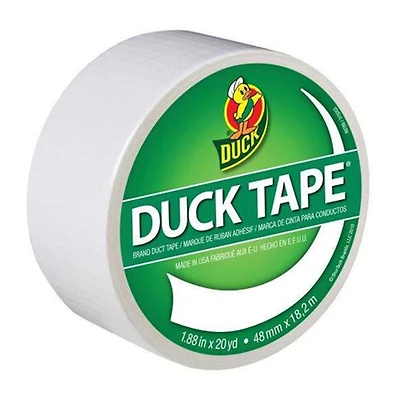 Duck Brand Duct Tape, White - 1.88 in x 20 yd
