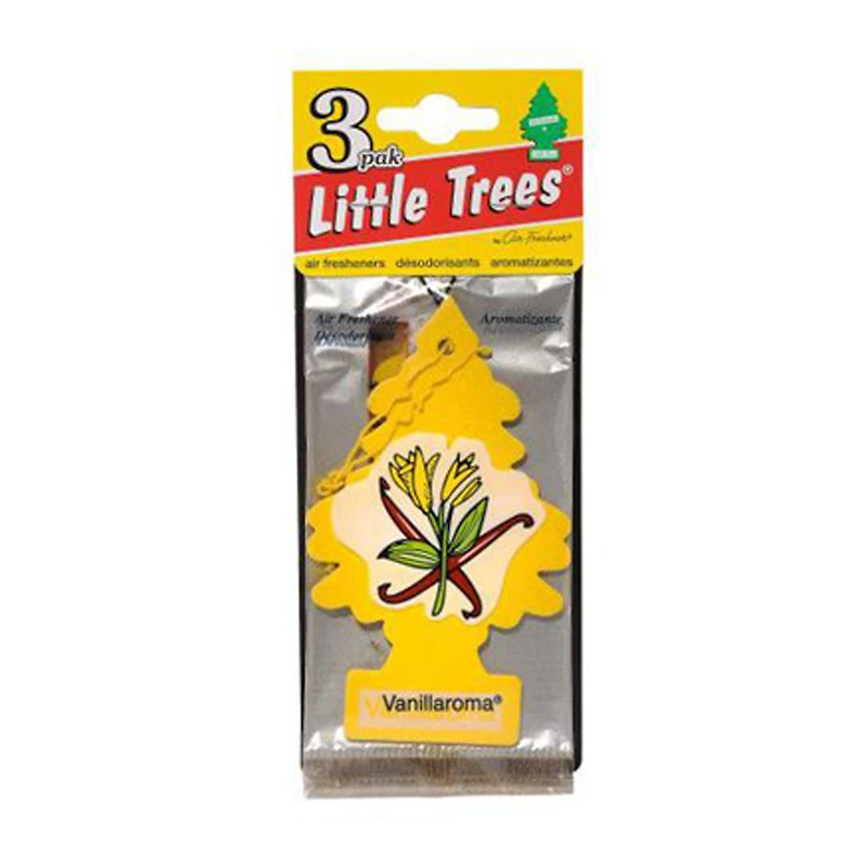 Little Trees Vanillaroma Car Freshener, 3 Pack