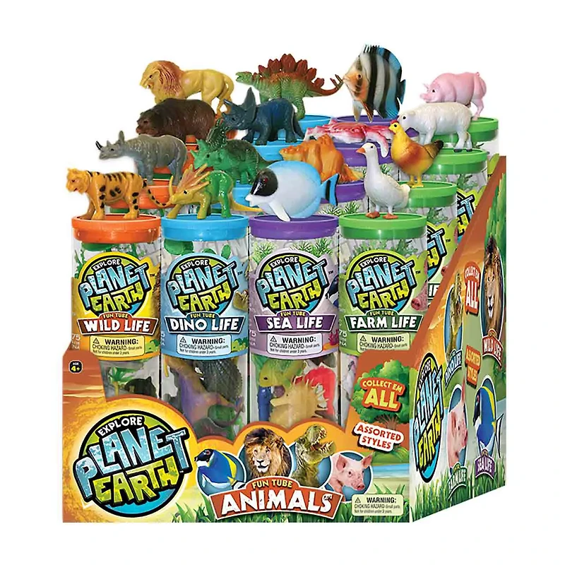 Planet Earth Animal Tube, Assorted