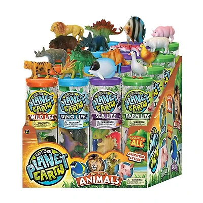 Planet Earth Animal Tube, Assorted