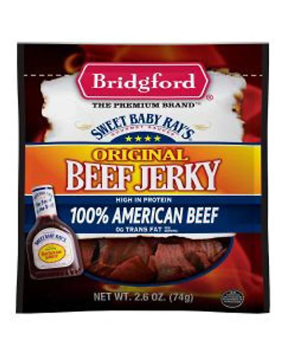 Bridgford Sweet Baby Ray's Original Beef Jerky, 2.6 oz.