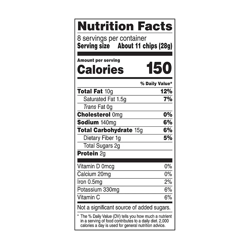 Ruffles Sour Cream & Onion Flavored Potato Chips, 8 oz