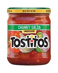 Tostitos Chunky Salsa Medium Glass Jar, 15.5 oz.