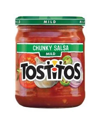 Tostitos Mild Chunky Salsa Glass Jar, 15.5 oz.