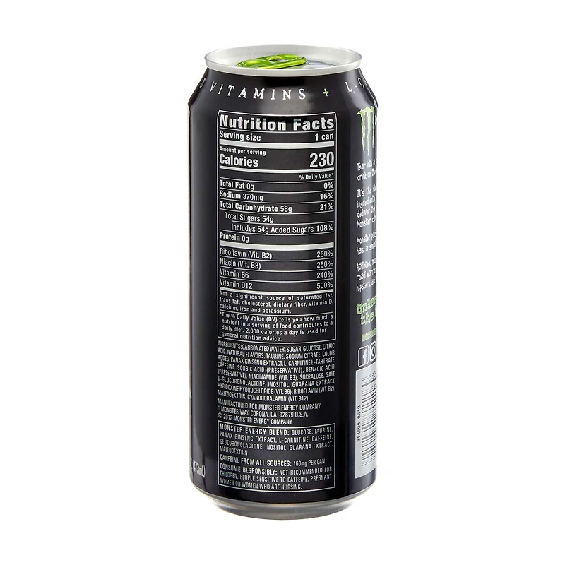 Monster Energy Green, Original, 16 oz